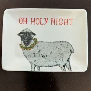 NWOT Sheep Christmas Trinket Dish